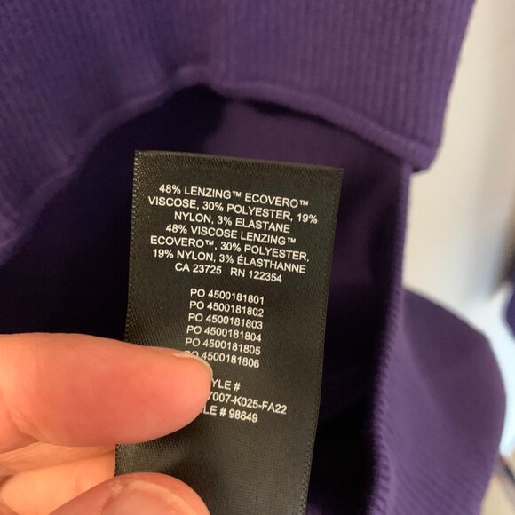 Aritzia, Wilfred free purple cut out bodycon dress, size S - Picture 7 of 7